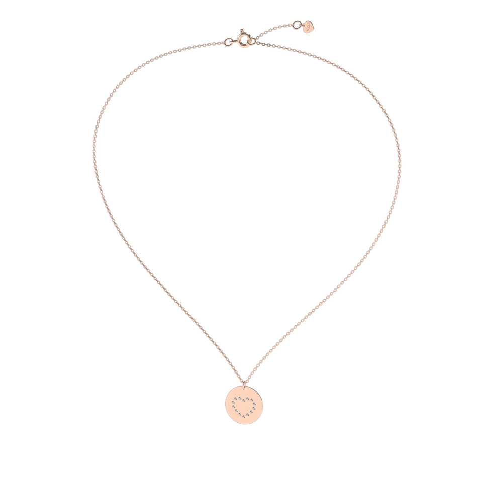 Náhrdelník s diamantmi Diamonds Heart