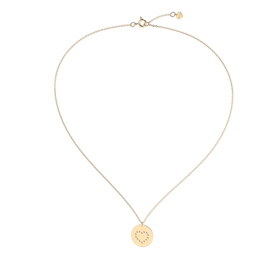 Náhrdelník s diamantmi Diamonds Heart