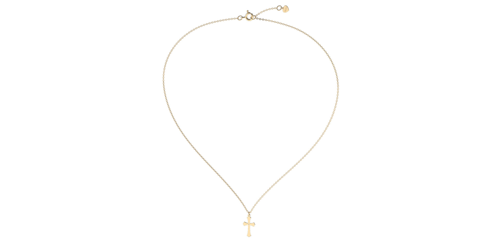 Náhrdelník s diamantom Classic Cross