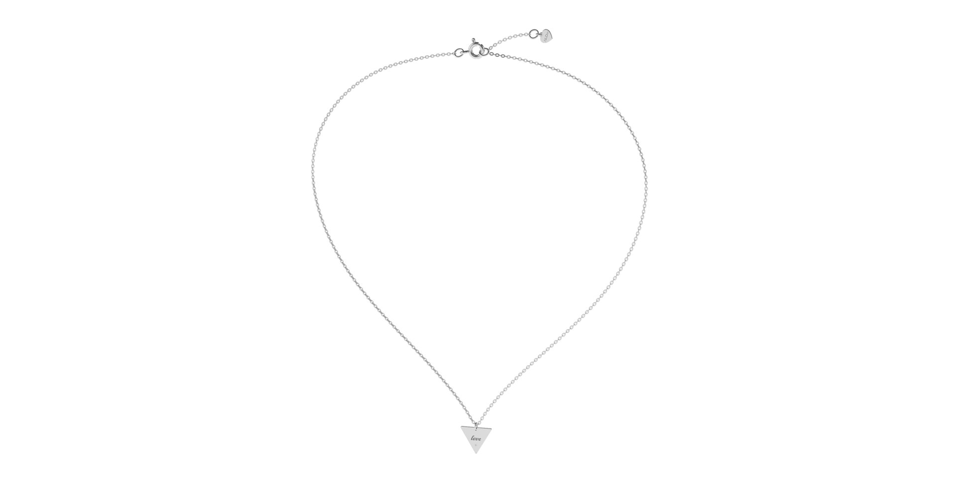 Náhrdelník s diamantom Triangle Love