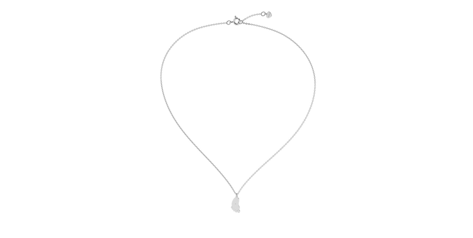 Náhrdelník s diamantom Baby Foot
