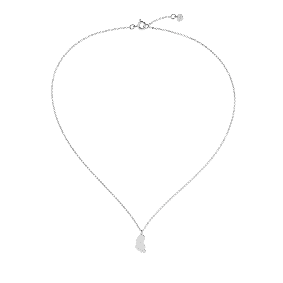 Náhrdelník s diamantom Baby Foot