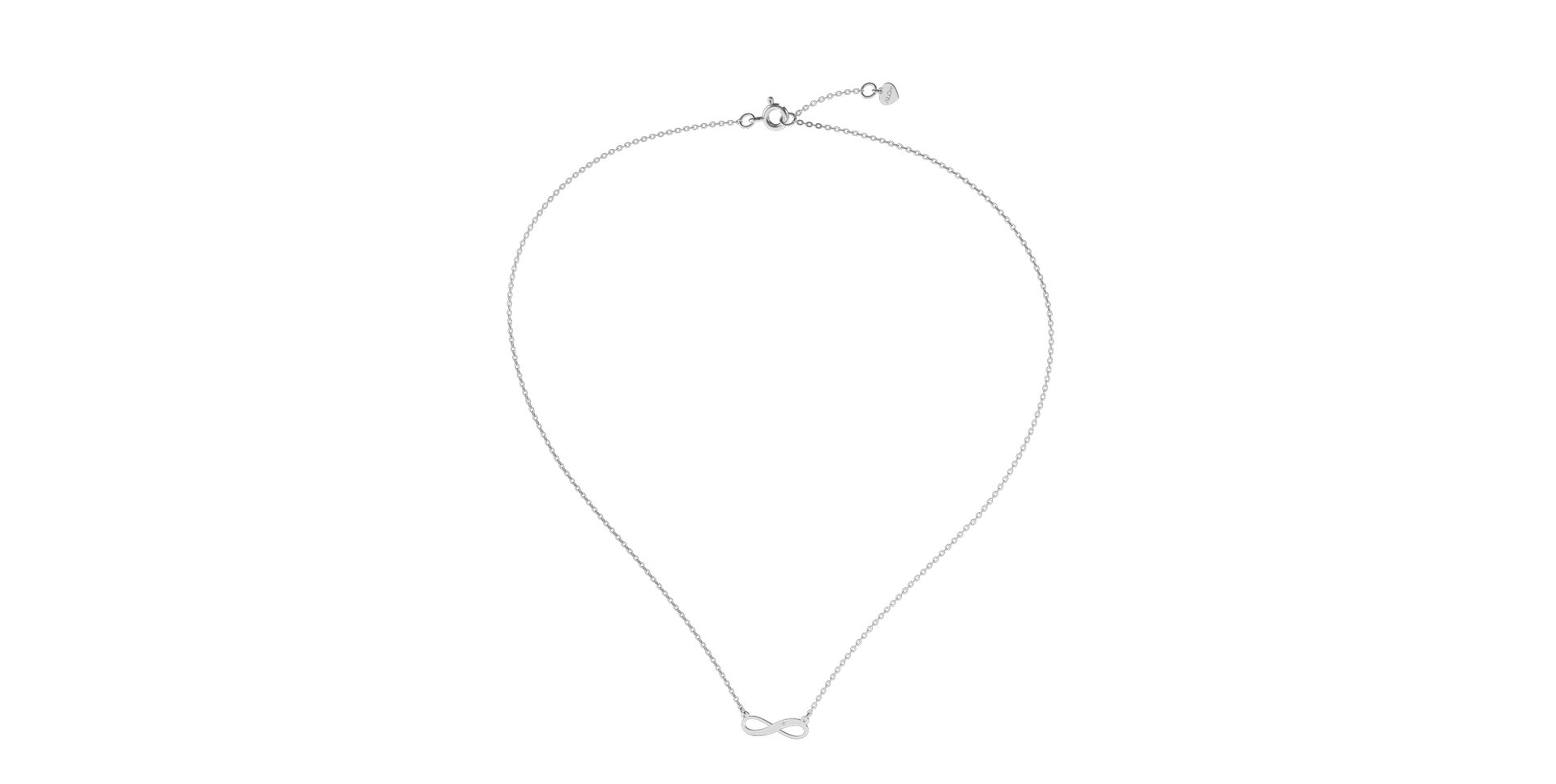 Náhrdelník s diamantom Infinity Love