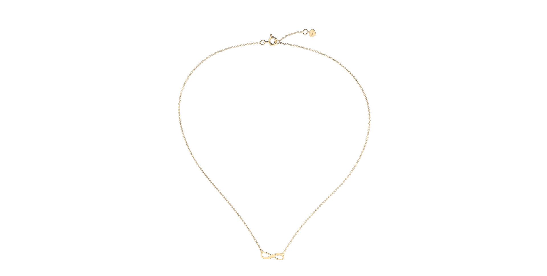 Náhrdelník s diamantom Infinity Love