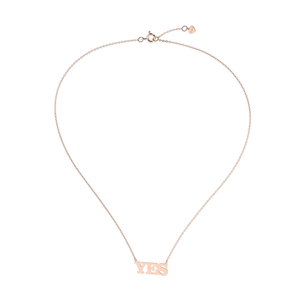 Náhrdelník s diamantom YES