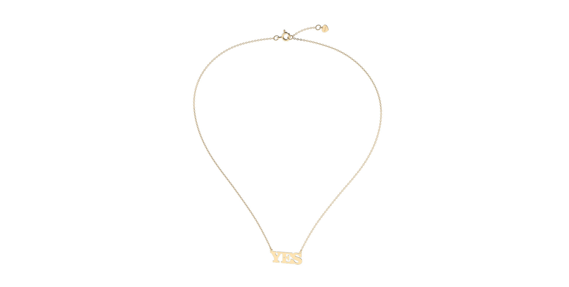 Náhrdelník s diamantom YES