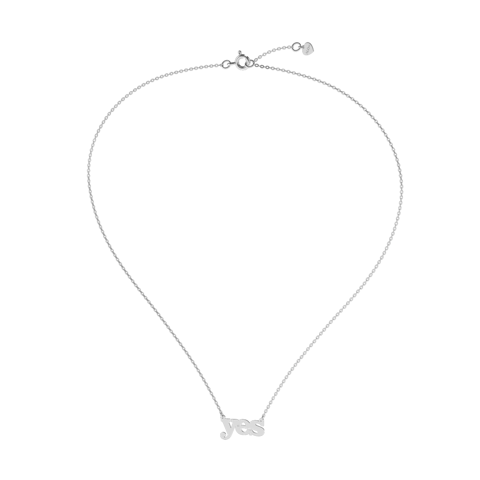 Náhrdelník s diamantom YES