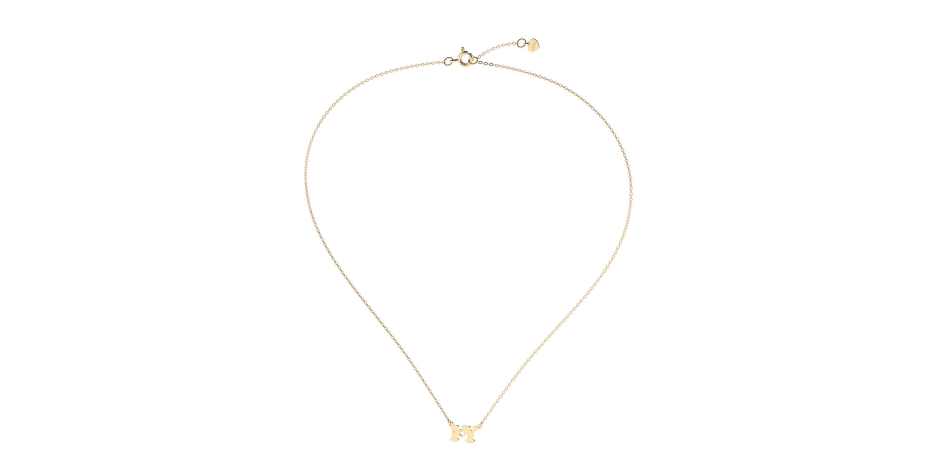 Náhrdelník s diamantom I Love U