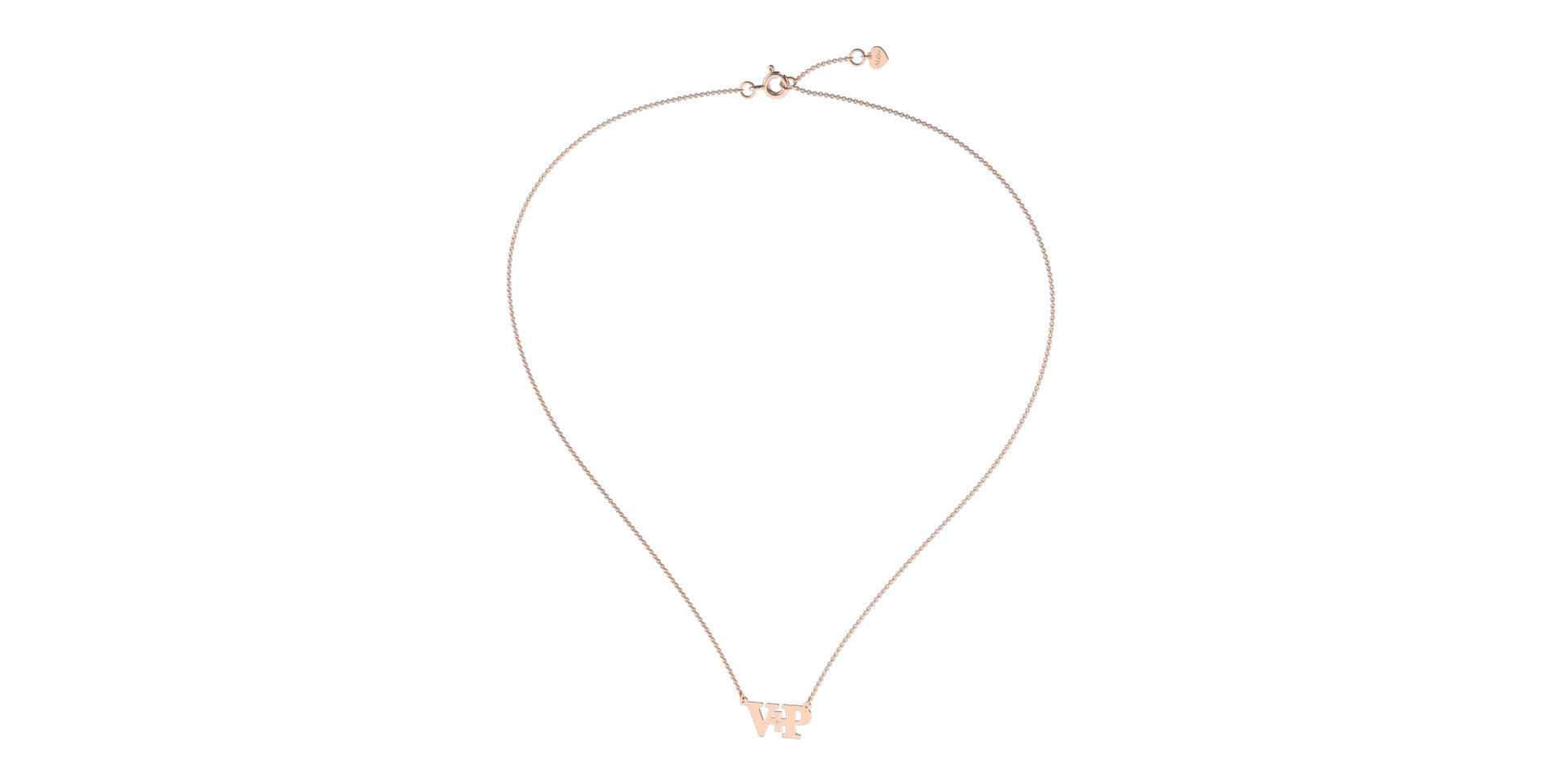 Náhrdelník s diamantom Initials