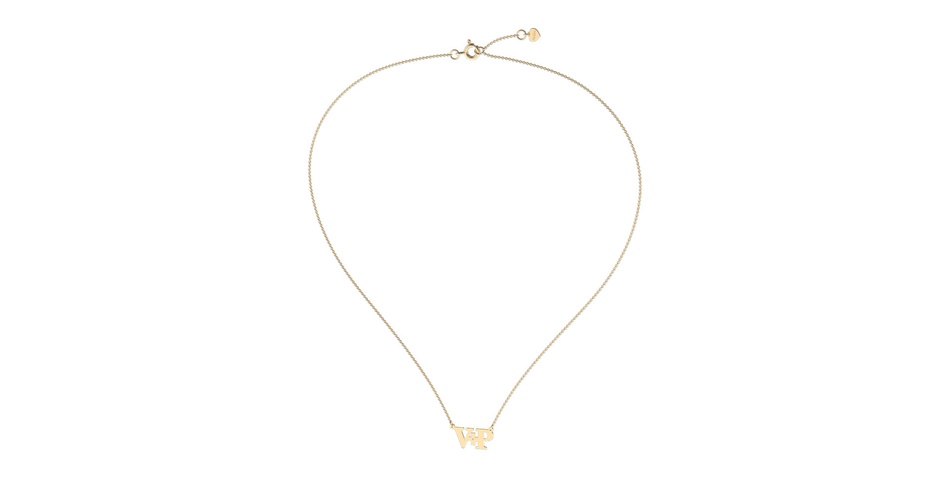 Náhrdelník s diamantom Initials