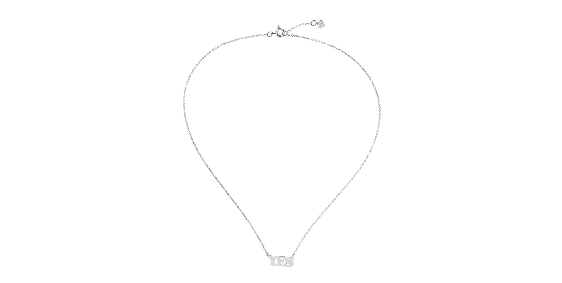Náhrdelník s diamantom YES