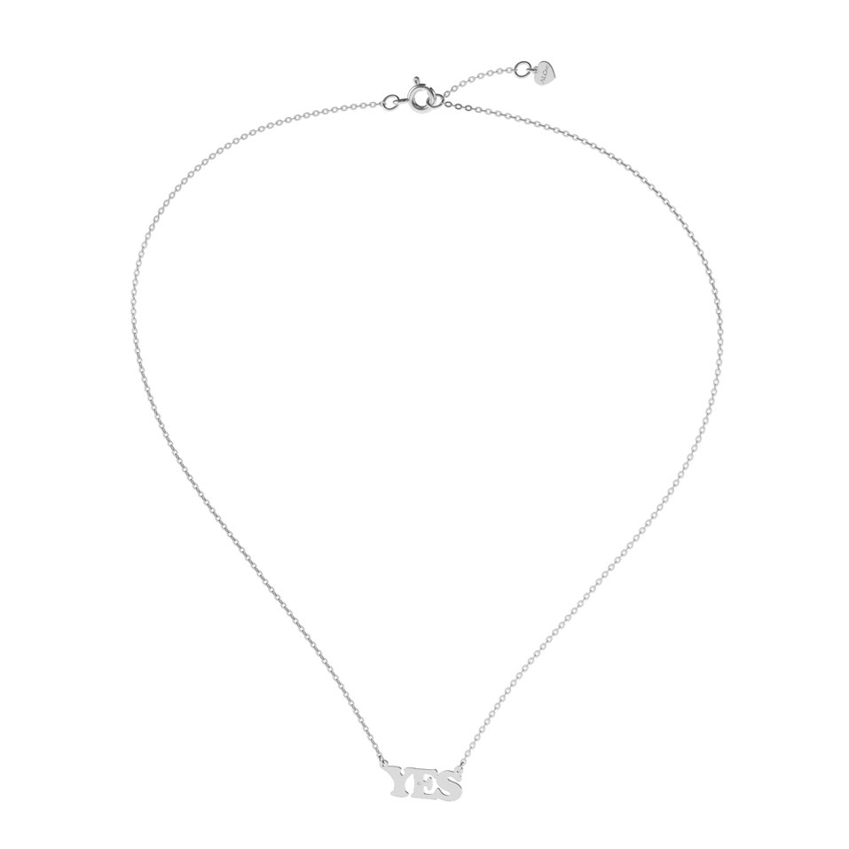 Náhrdelník s diamantom YES
