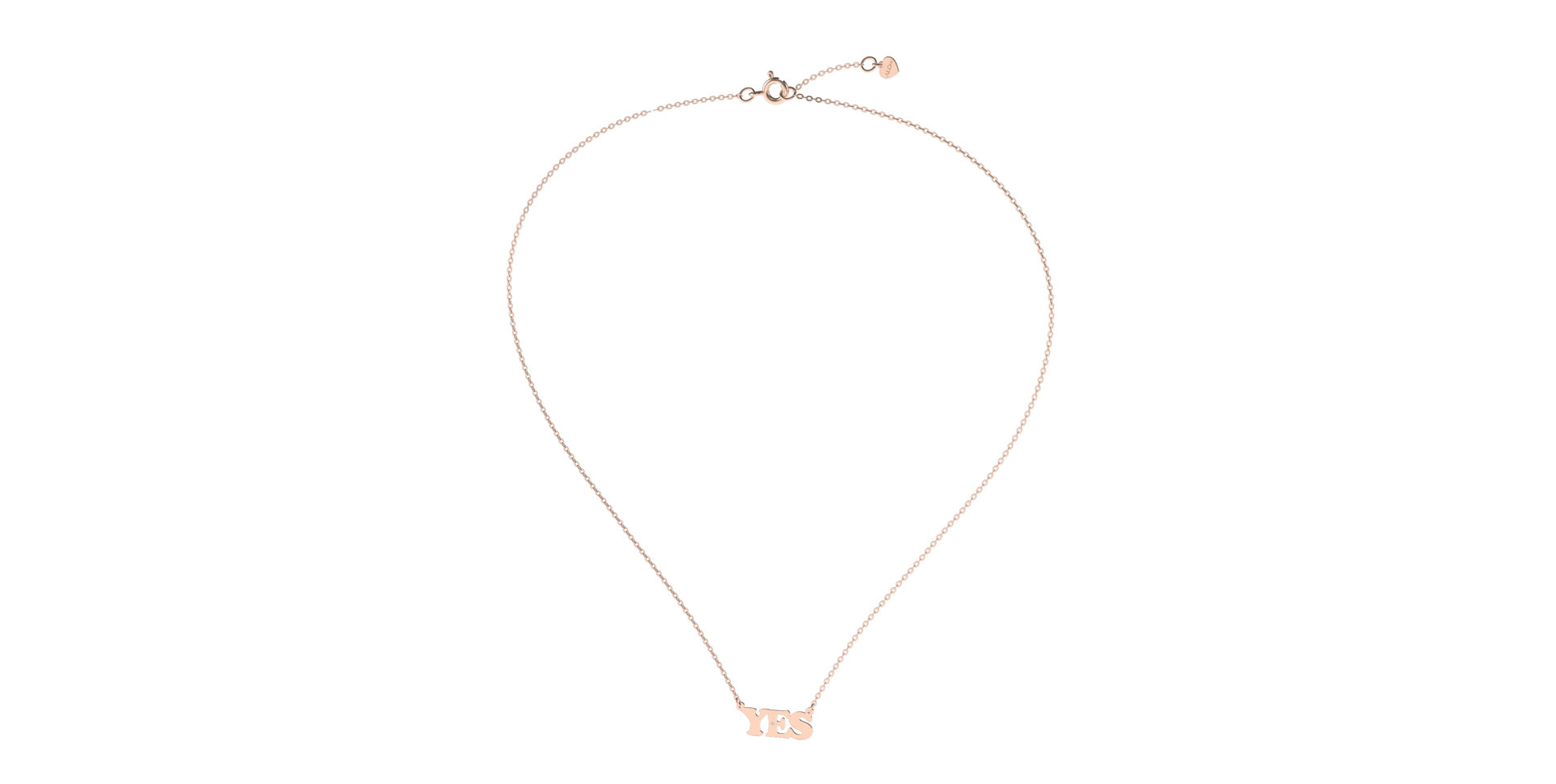 Náhrdelník s diamantom YES
