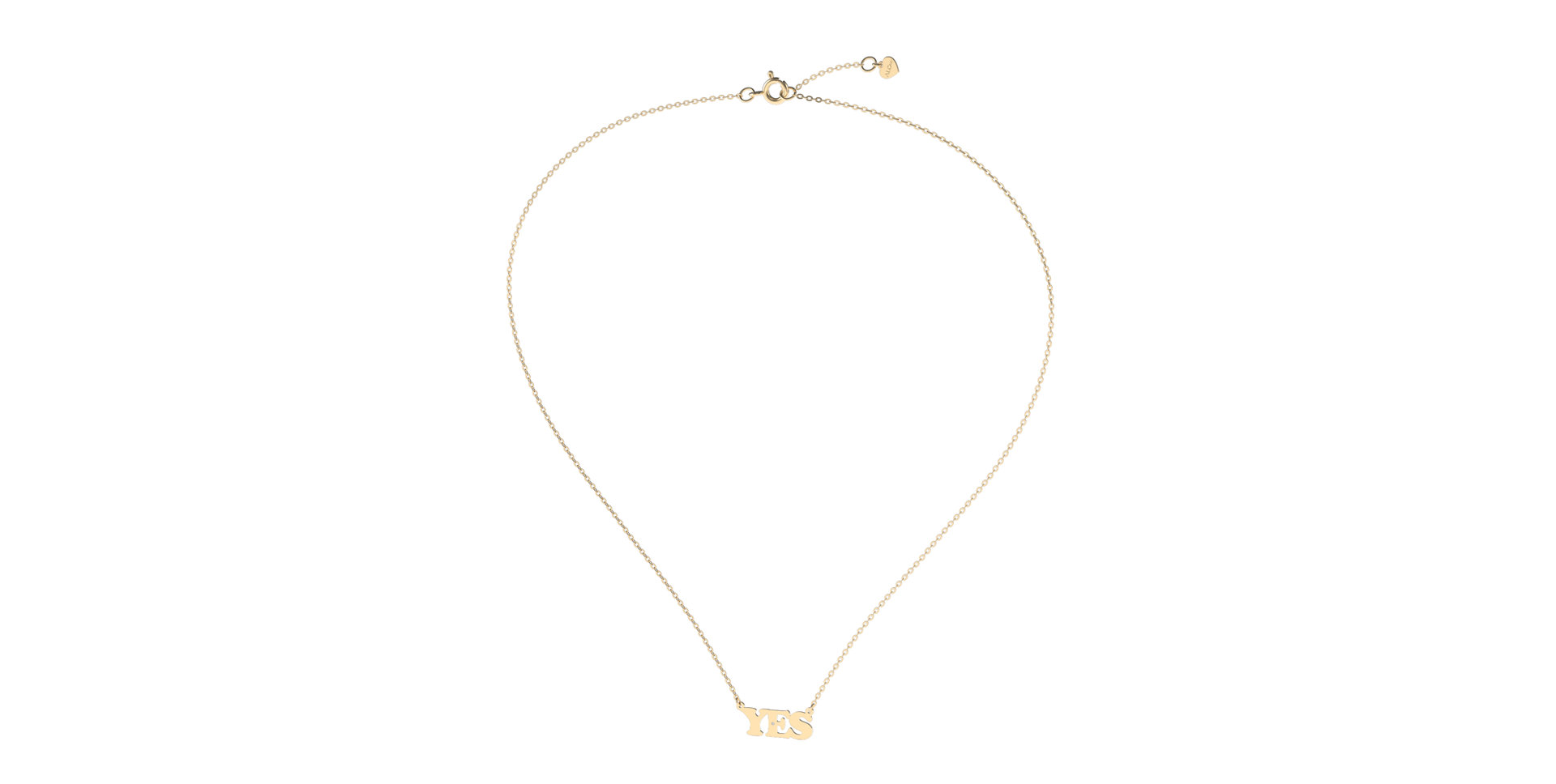 Náhrdelník s diamantom YES