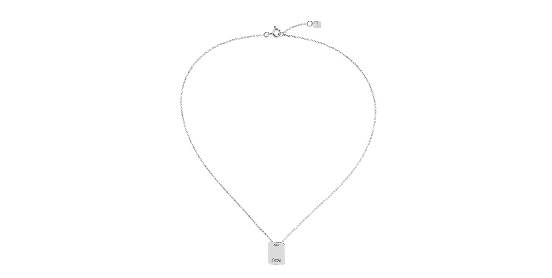 Náhrdelník s diamantom Stamp Love