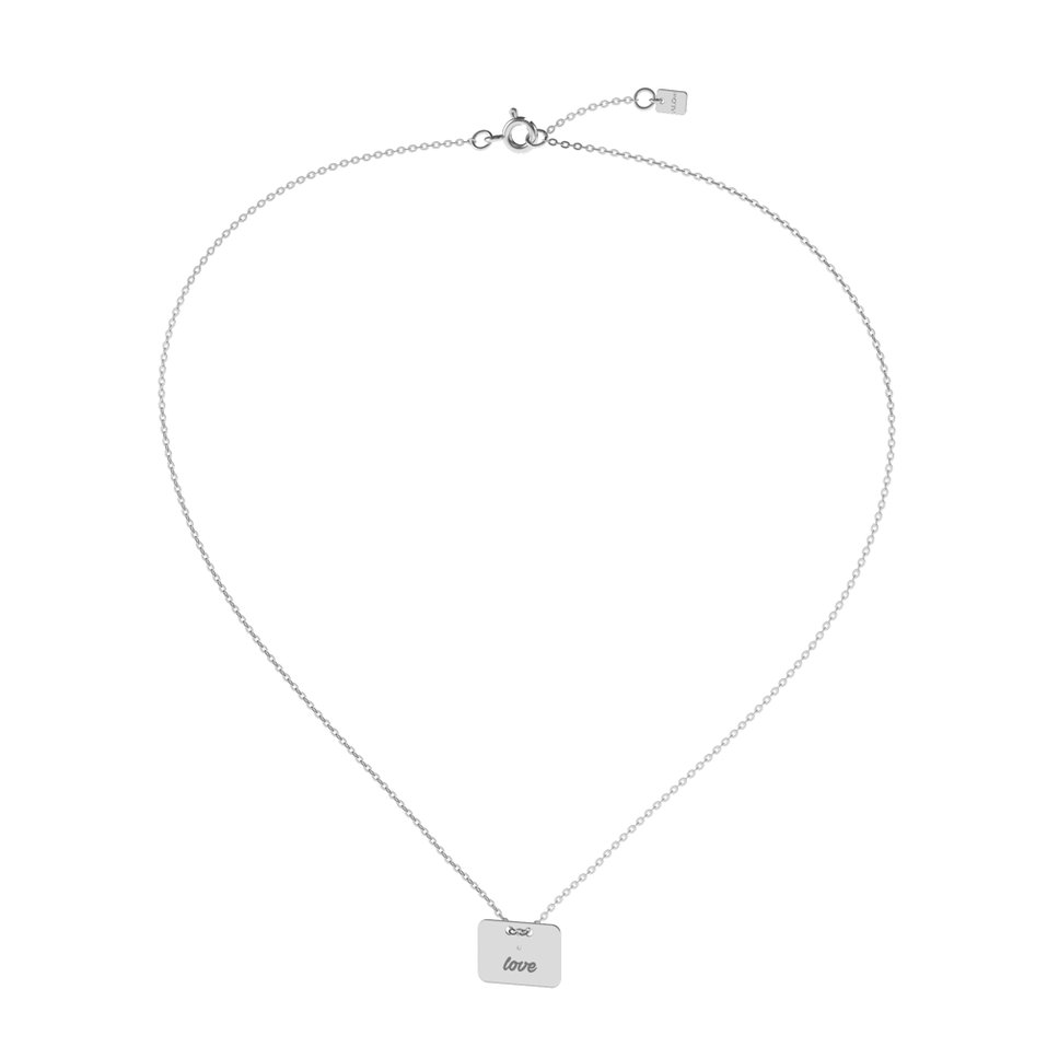 Náhrdelník s diamantom Military Amour