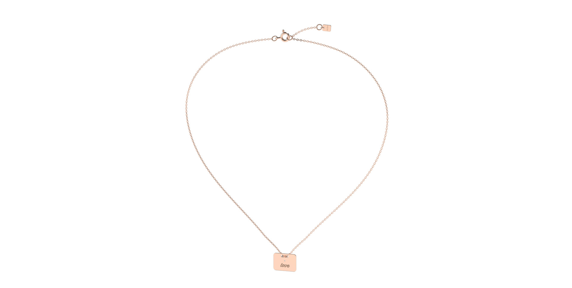 Náhrdelník s diamantom Military Amour