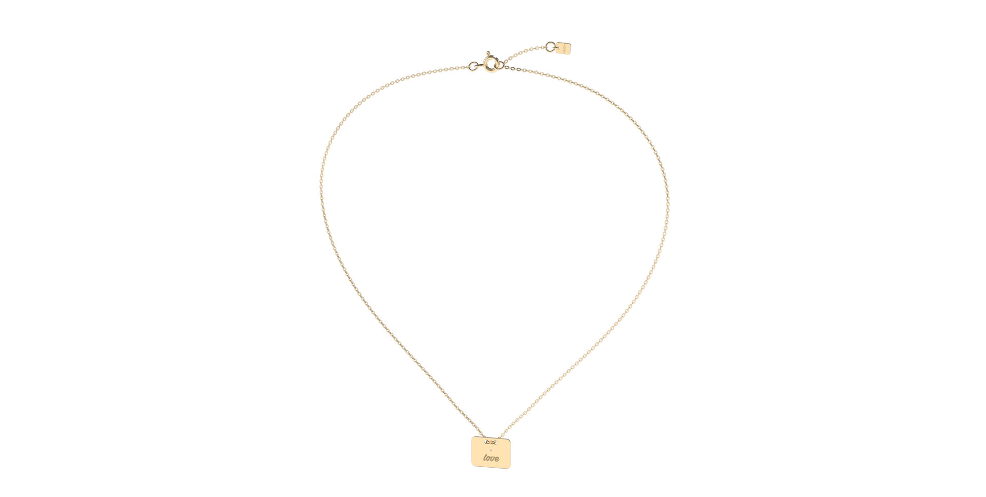 Náhrdelník s diamantom Military Amour