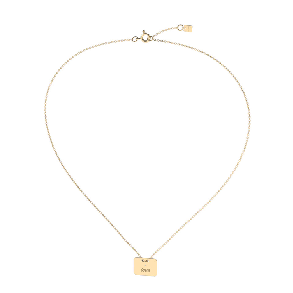 Náhrdelník s diamantom Military Amour