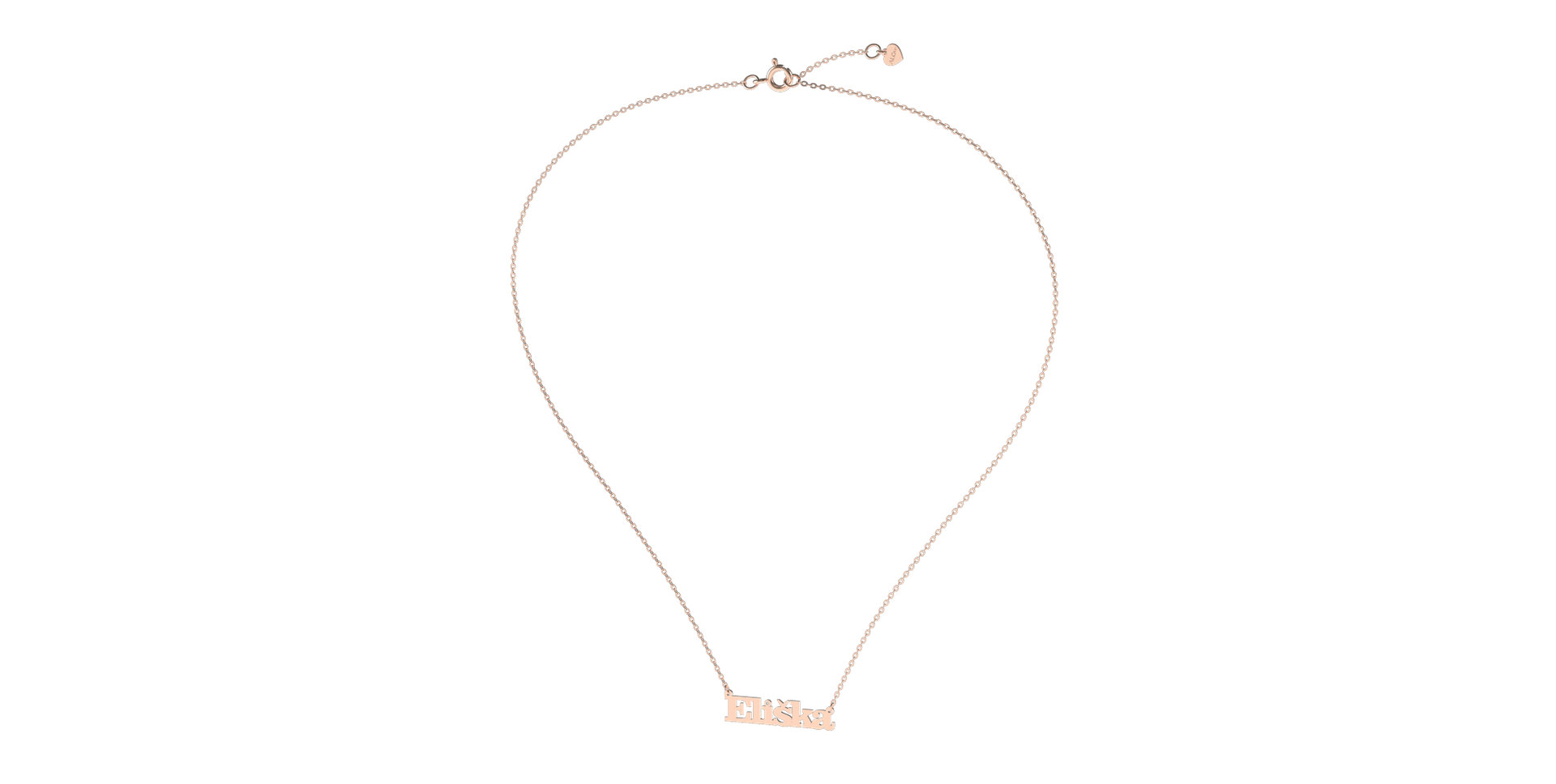 Náhrdelník s diamantom Classic name