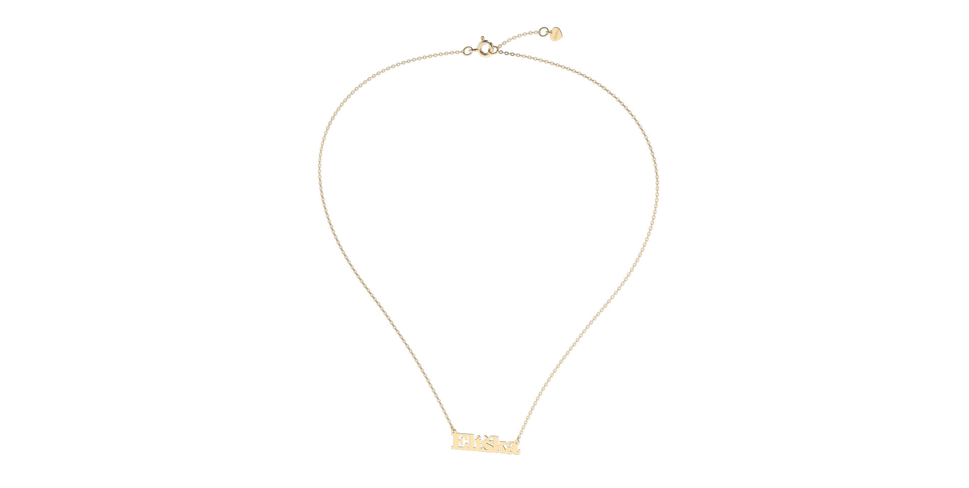 Náhrdelník s diamantom Classic name