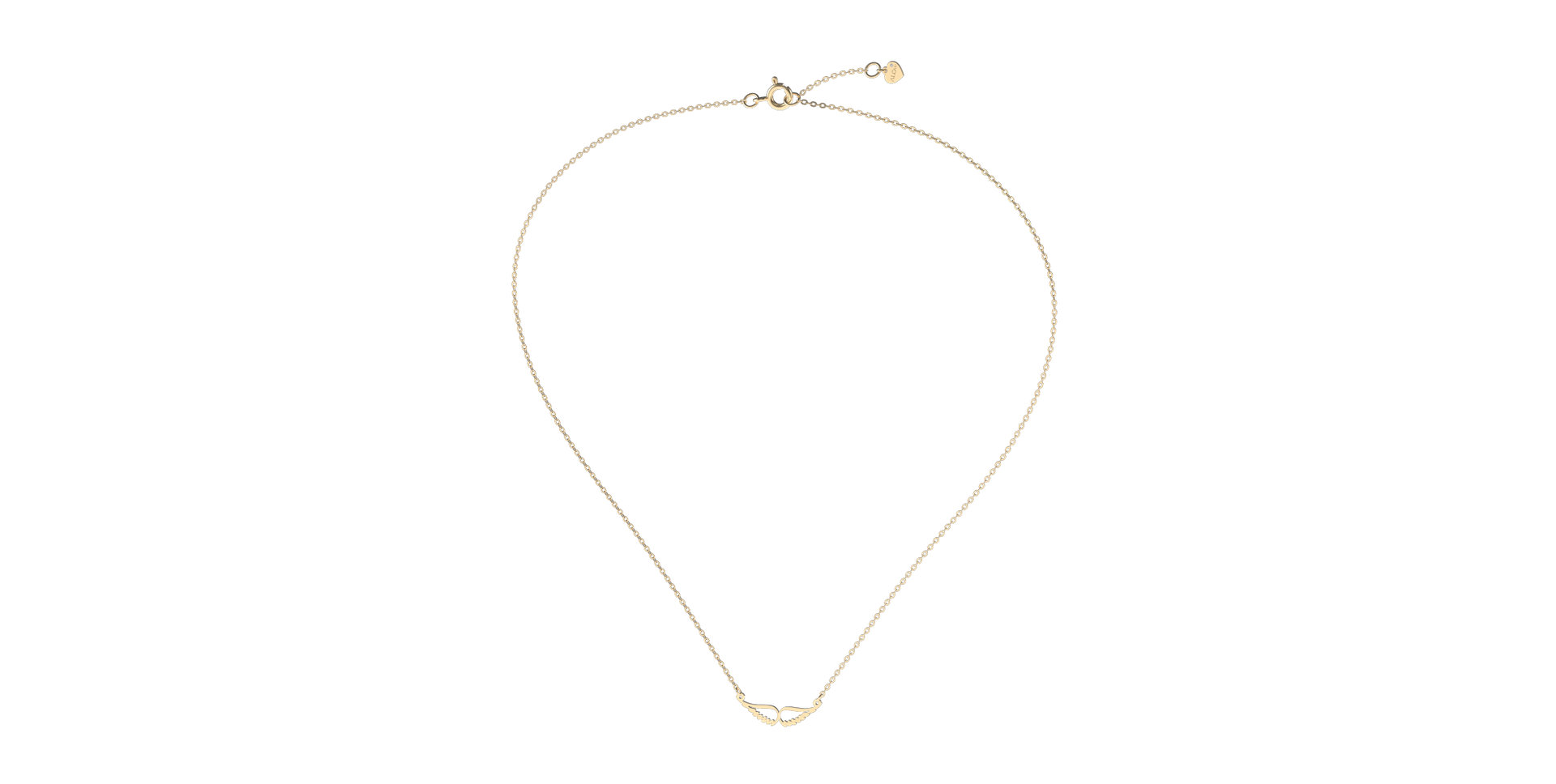 Náhrdelník s diamantom Wings