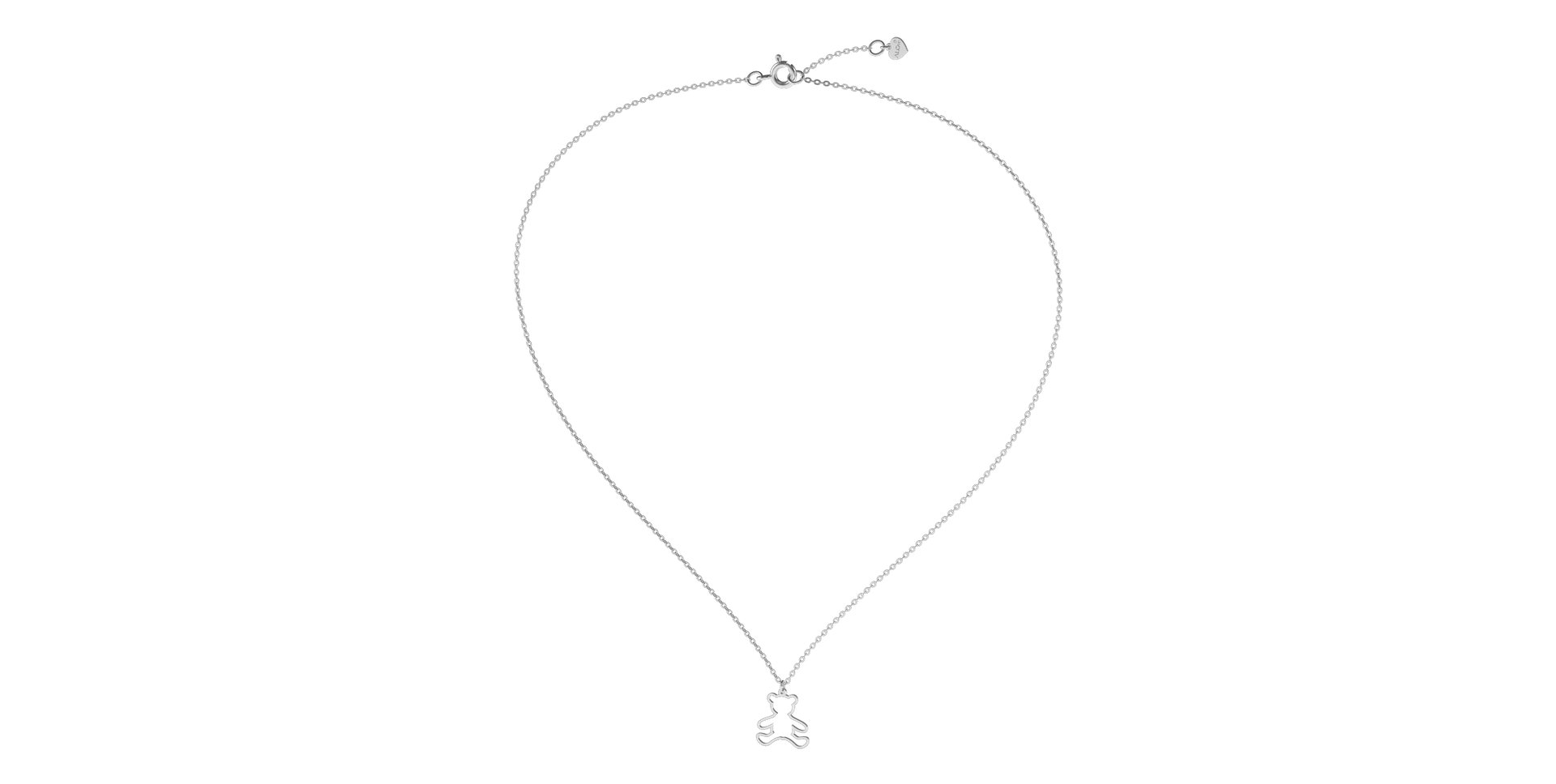 Náhrdelník s diamantom Teddy Bear