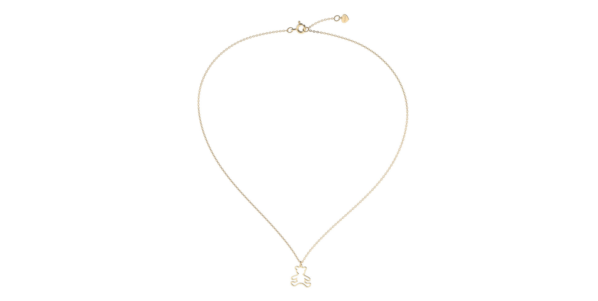 Náhrdelník s diamantom Teddy Bear