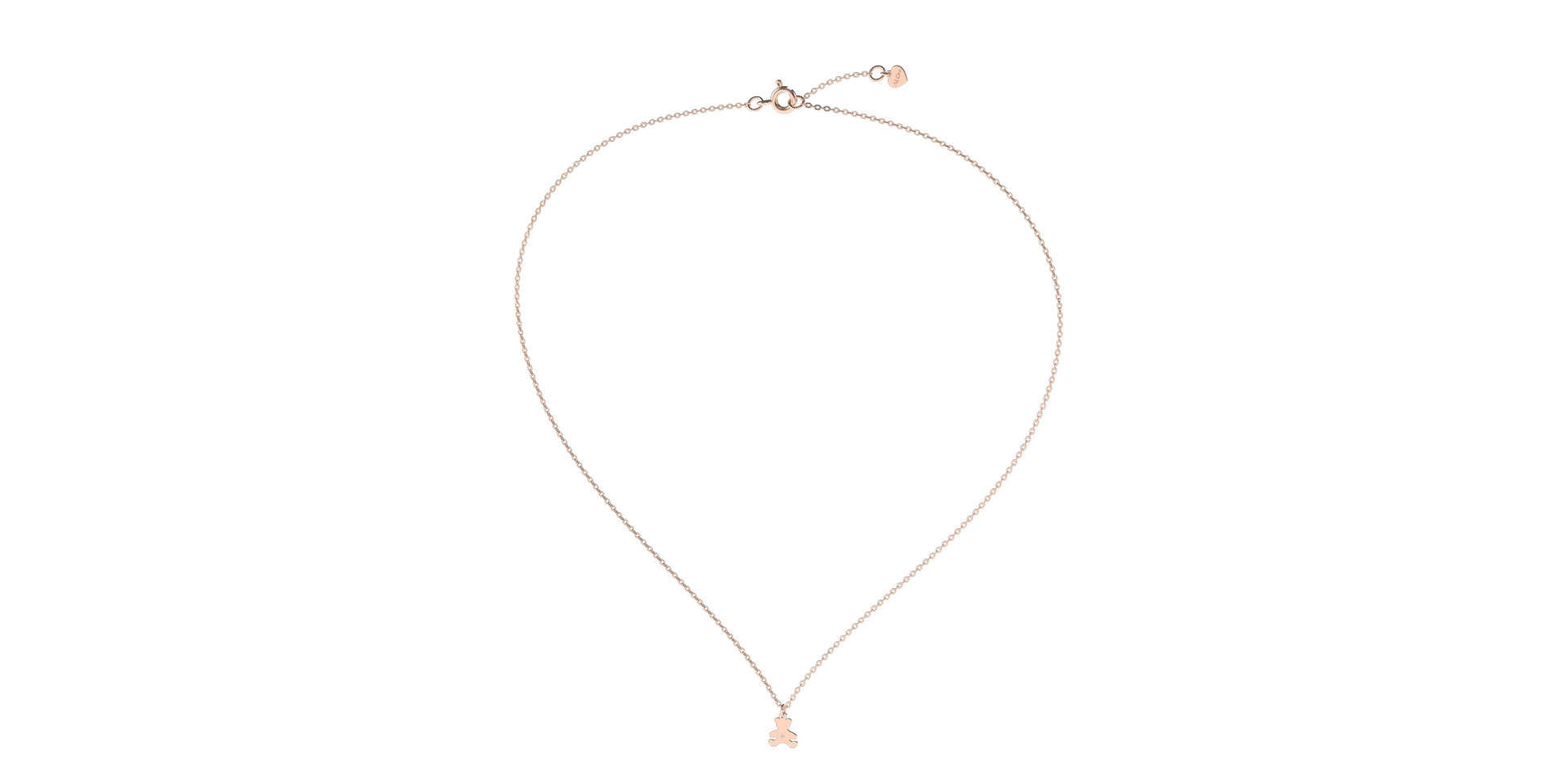 Náhrdelník s diamantom Teddy Bear