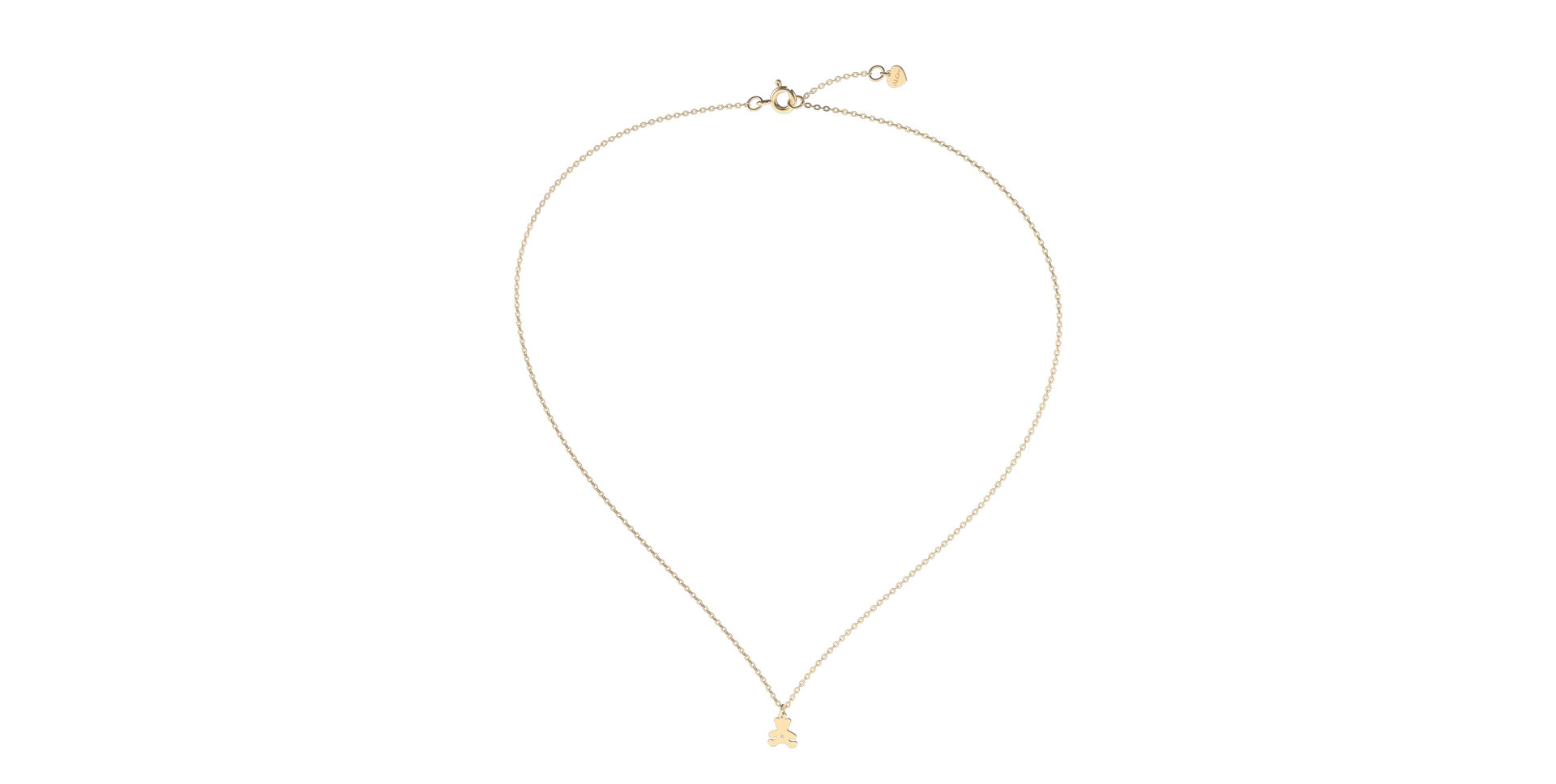 Náhrdelník s diamantom Teddy Bear