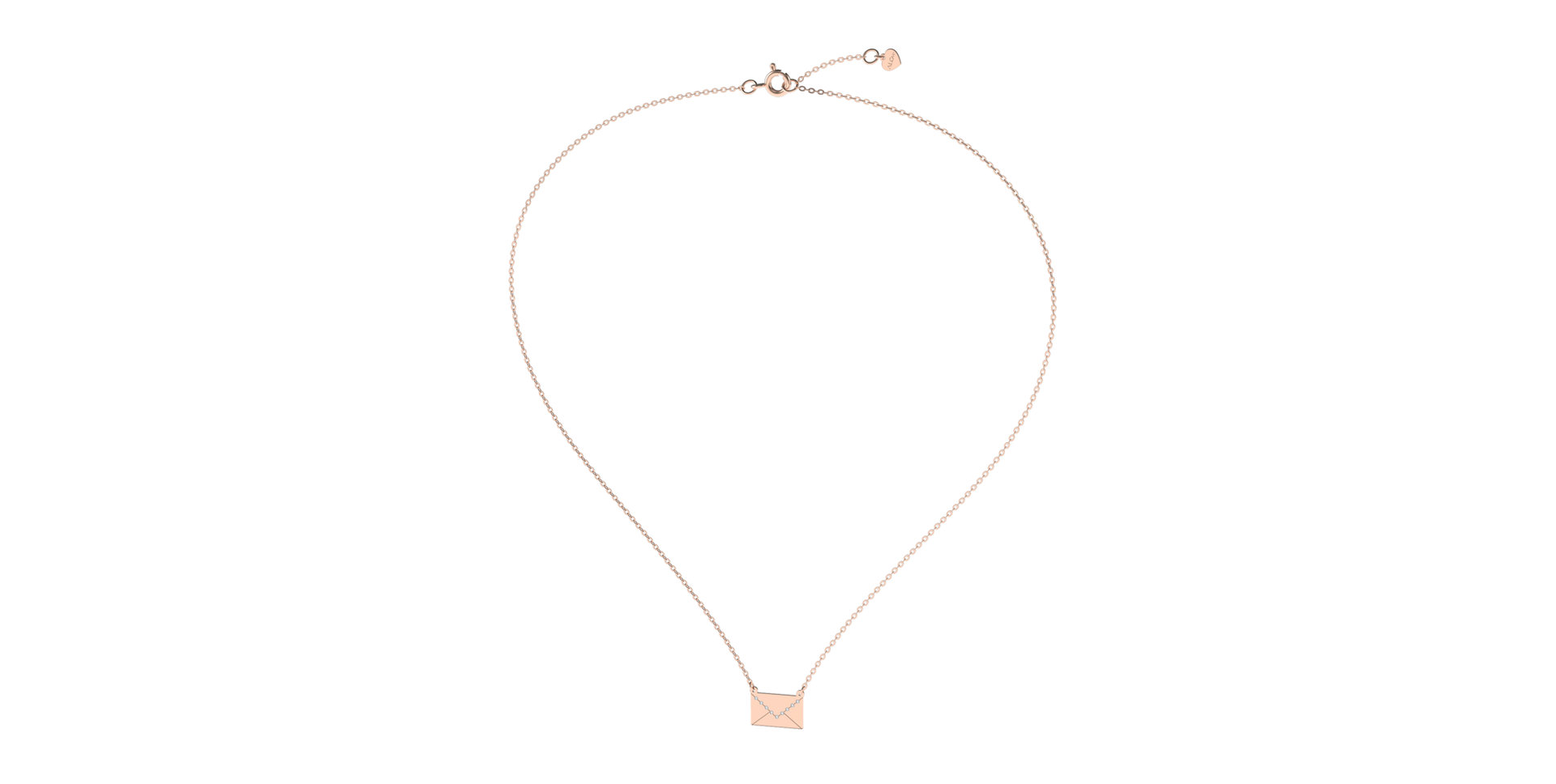 Náhrdelník s diamantmi Letter of Love