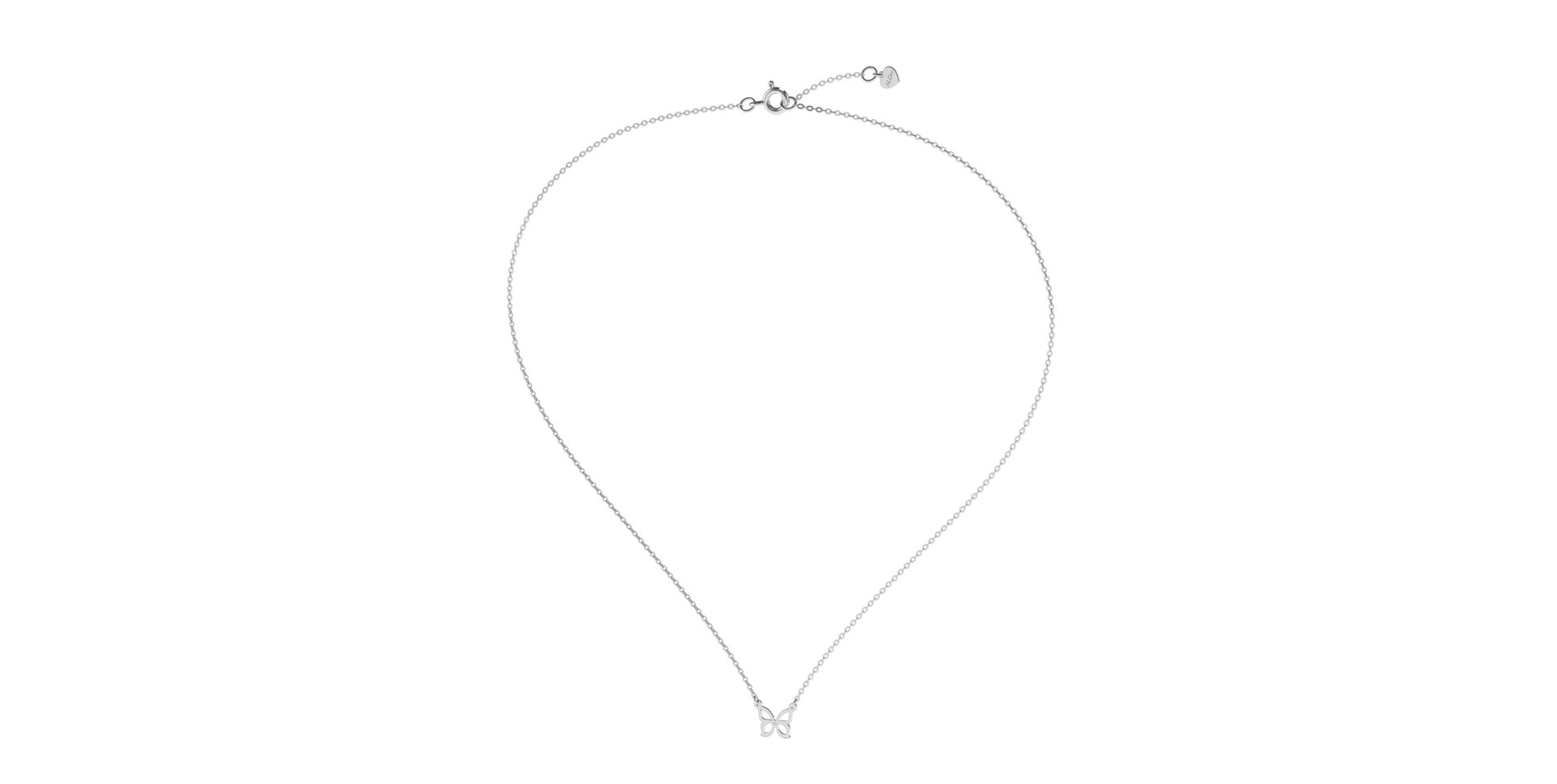 Náhrdelník s diamantom Butterfly