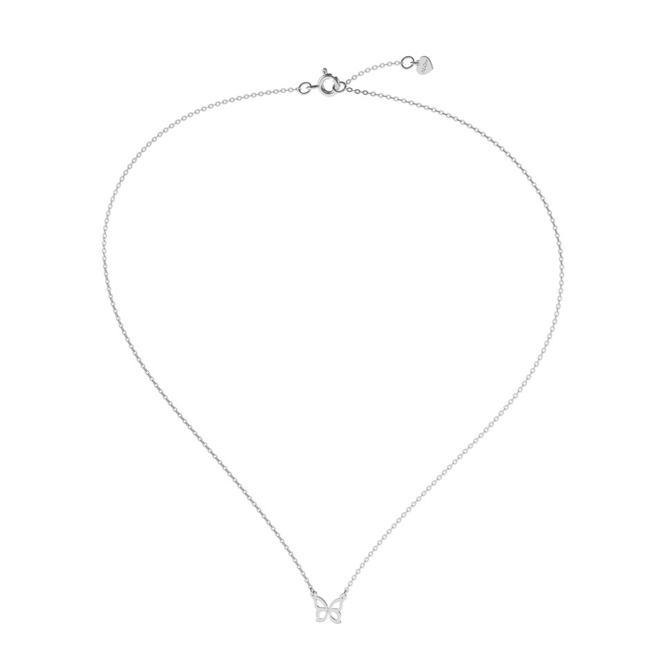 Náhrdelník s diamantom Butterfly