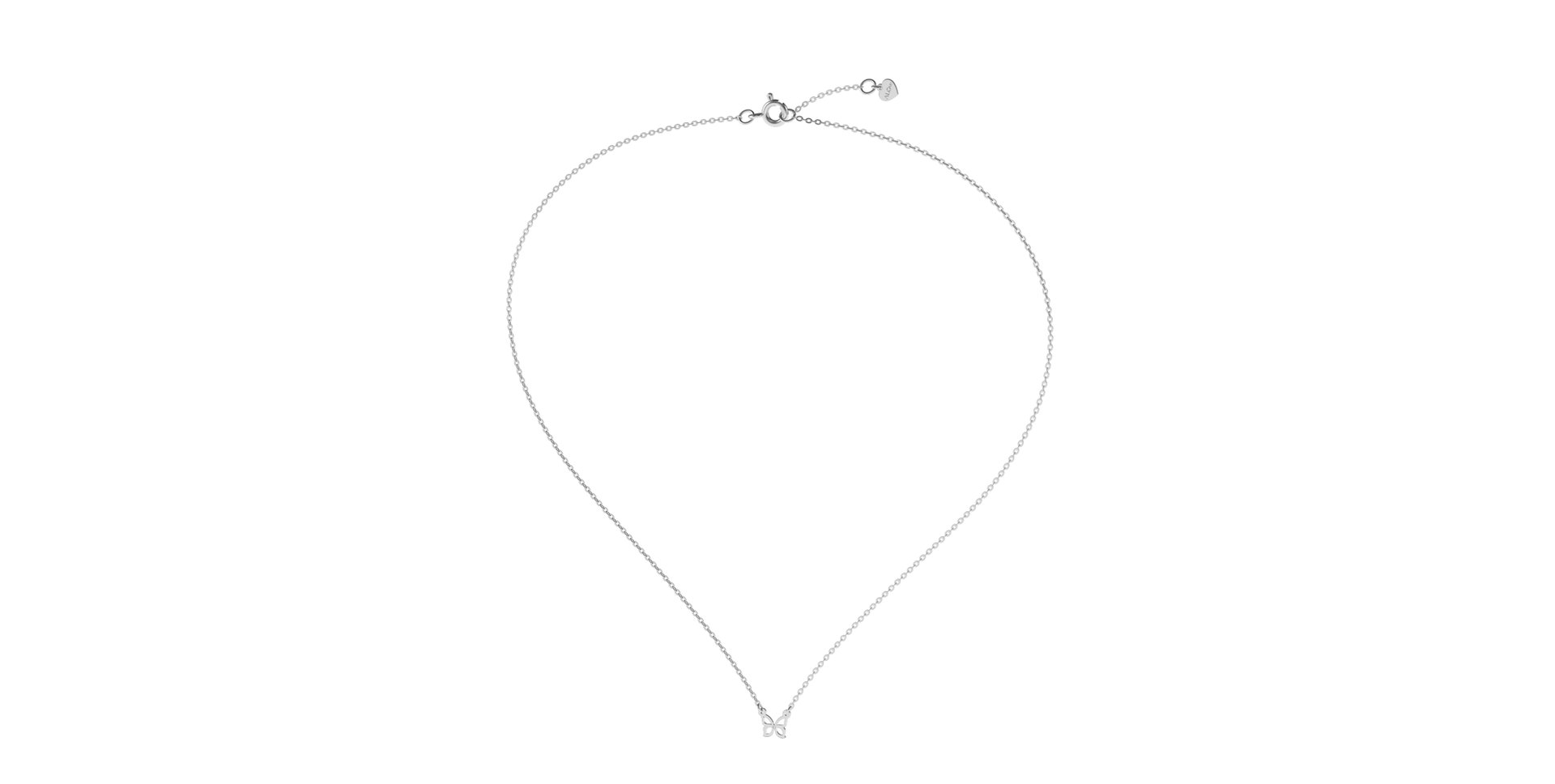 Náhrdelník s diamantom Butterfly