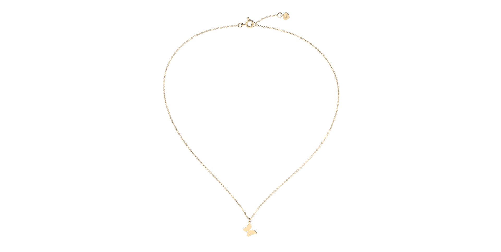 Náhrdelník s diamantom Lovely Butterfly