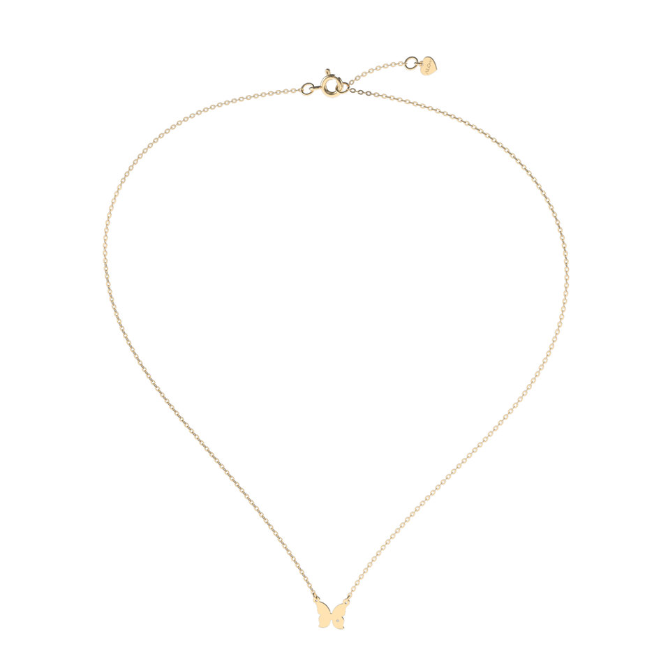 Náhrdelník s diamantom Extra Butterfly