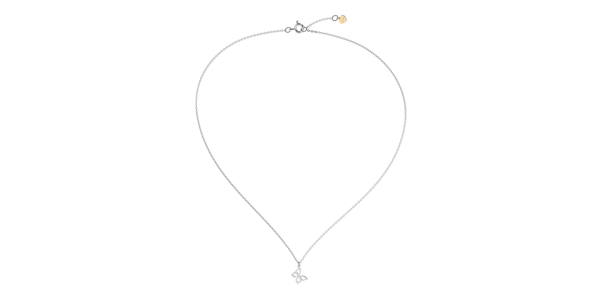 Náhrdelník s diamantom Extraordinary Butterfly