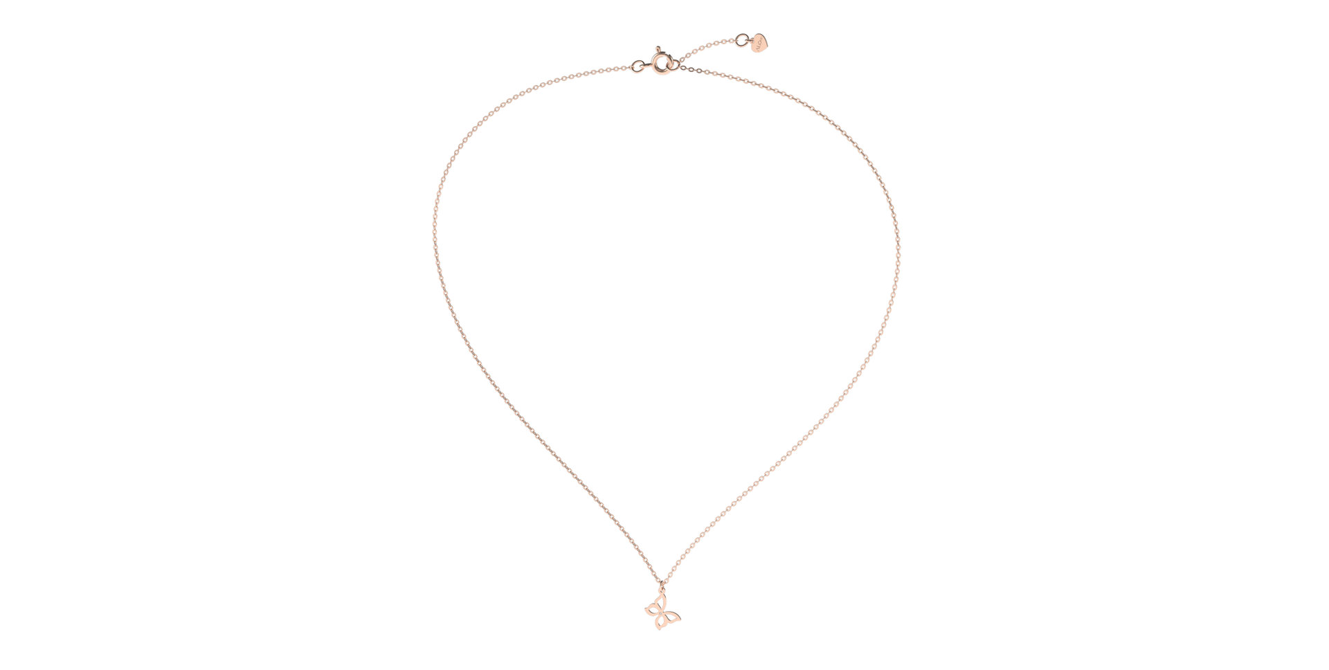 Náhrdelník s diamantom Extraordinary Butterfly