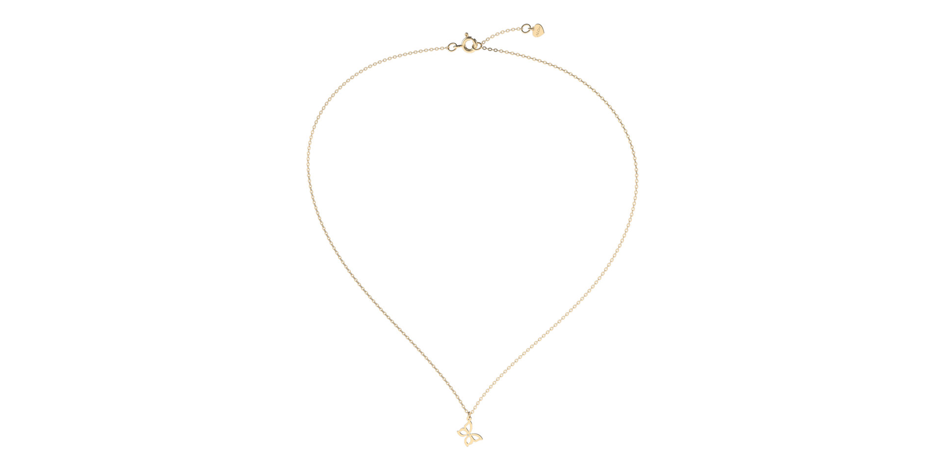 Náhrdelník s diamantom Extraordinary Butterfly