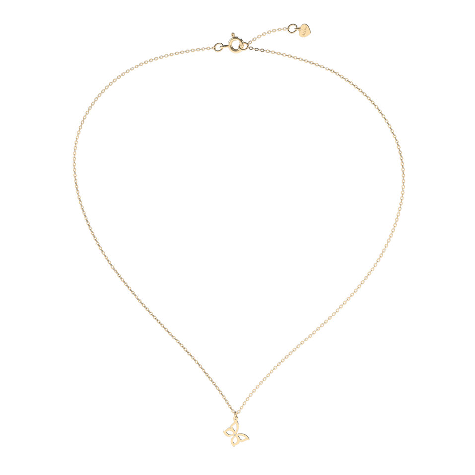 Náhrdelník s diamantom Extraordinary Butterfly