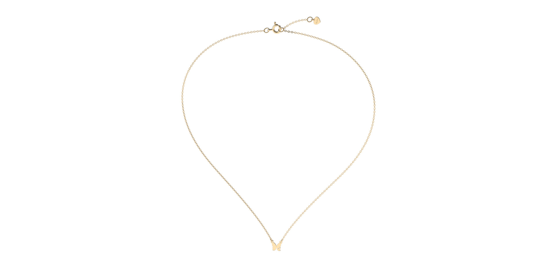 Náhrdelník s diamantom Extra Butterfly