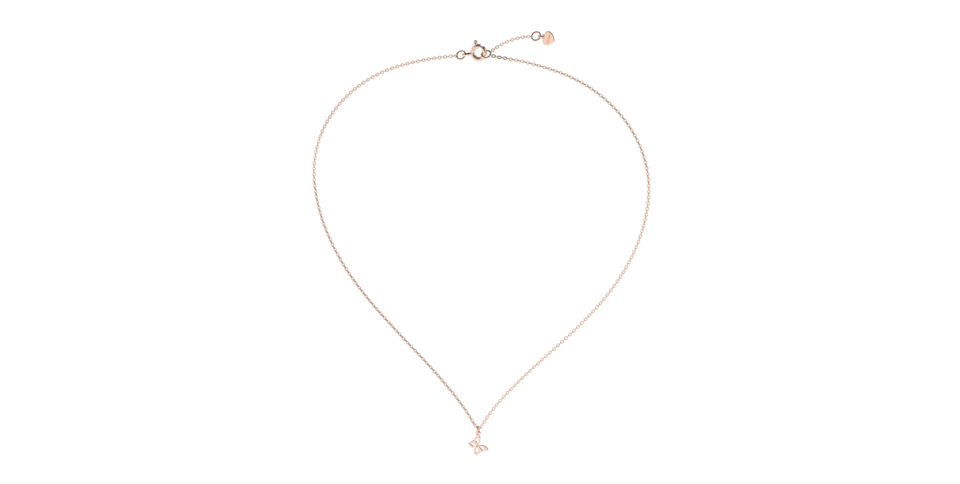 Náhrdelník s diamantom Extraordinary Butterfly