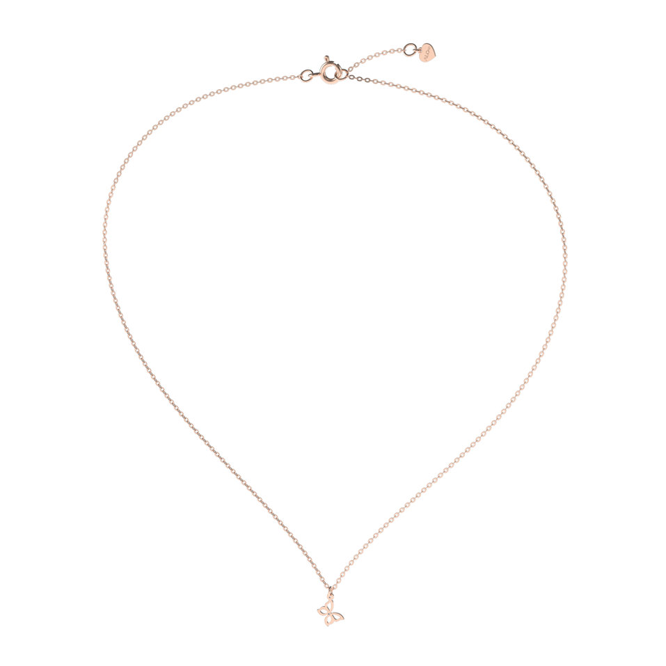 Náhrdelník s diamantom Extraordinary Butterfly