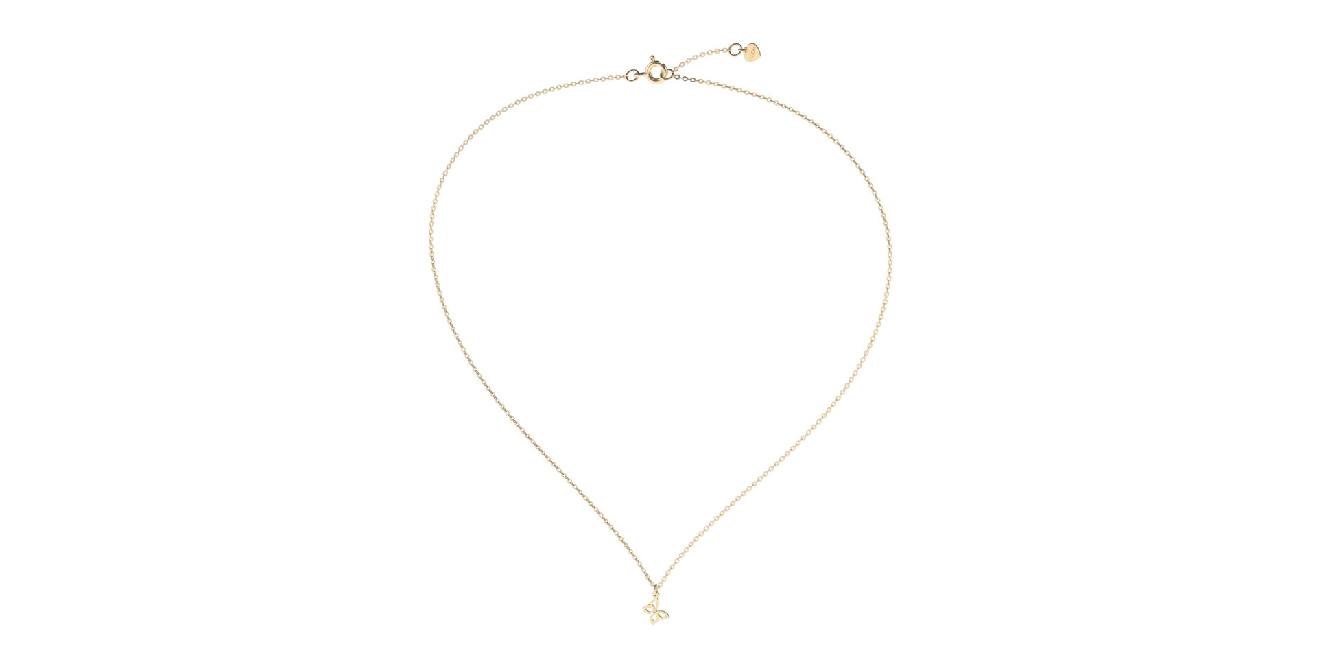 Náhrdelník s diamantom Extraordinary Butterfly